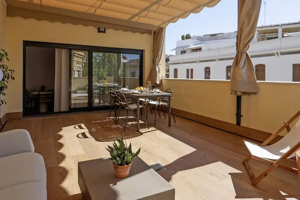 Pyl Apto Centro Junto Catedral Terraza Privada Sevilla 0*,